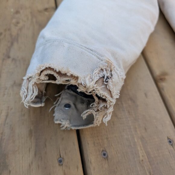 Vintage Carhartt Blanket Lined Duck Canvas Jacket - Sandstone Size 42 -J09 - Picture 2 of 15